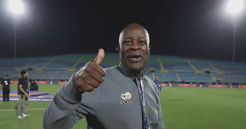 Raymond Mdaka, coach of South Africa during the 2025 Africa Cup of Nations U20 Final match between South Africa and Morocco on 18 May 2025 at 30 June Stadium. Picture: ©Weam Mostafa/BackpagePix