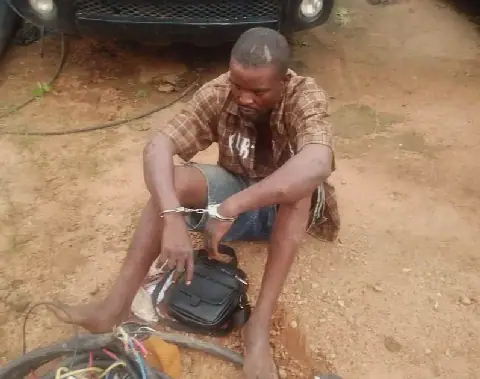 NSCDC Arrests Telecommunication Mast Vandal in Anambra