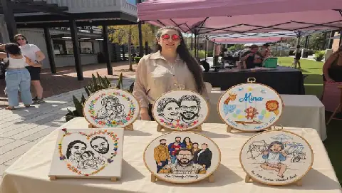 Egyptian Dentist Shines at US Exhibitions with Pharaonic Embroidery