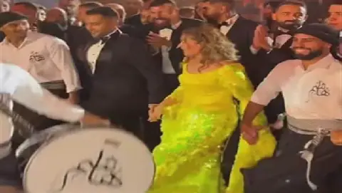 Egyptian Actress Sabreen Celebrates Son's Wedding