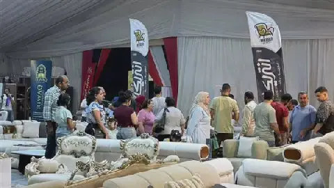 Large Crowds Flock to Damietta Furniture Exhibition in Minya Before Official Opening