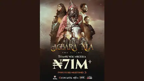 ‘Agbara Nla: The Return’ earns over ₦71m in cinema previews