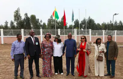 Moroccan Flag Raised at Christophe de Margerie School in Brazzaville