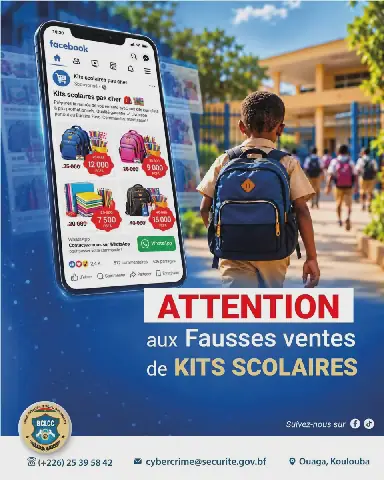 Rentrée scolaire : La BCLCC alerte sur les fausses ventes de kits scolaires en ligne