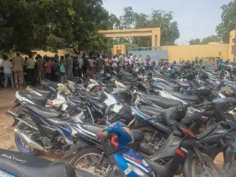 Port du casque obligatoire : Plus de 200 motos saisies à Ziniaré ce 1er octobre