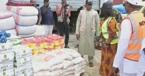 NEMA delivers relief items to Rivers flood victims