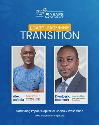 Kwabena Boamah Appointed Board Chair of Impact Investing Ghana