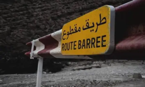 Traffic Disruption on Regional Road 401 in Morocco
