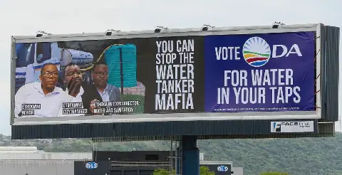 eThekwini Officials Threaten Legal Action Over DA's 'Water Tanker Mafia' Billboard
