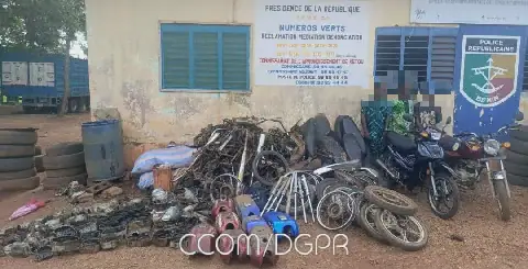 Two Suspects Arrested in Benin for Motorcycle Theft and Trafficking