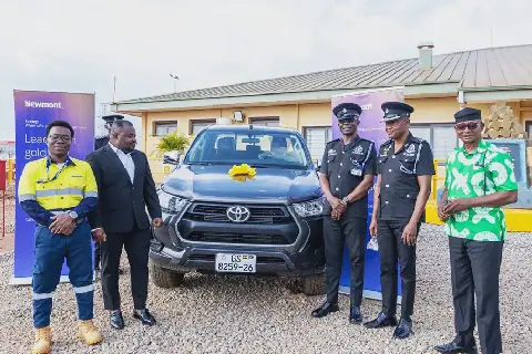 Newmont Donates Vehicle to Tano North Police, Graduates 99 Young People