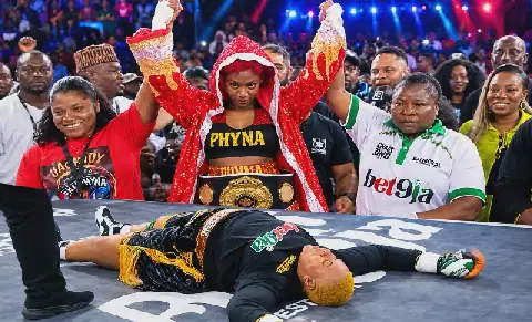 Phyna Knocks Out Nkechi Blessing in Thrilling Celebrity Boxing Match