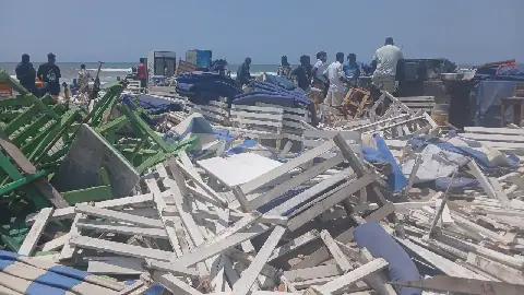 La MP confronts military over demolition at Pleasure Beach