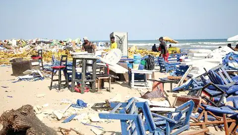 National Security Demolishes La Pleasure Resort and Polo Beach Club in Accra
