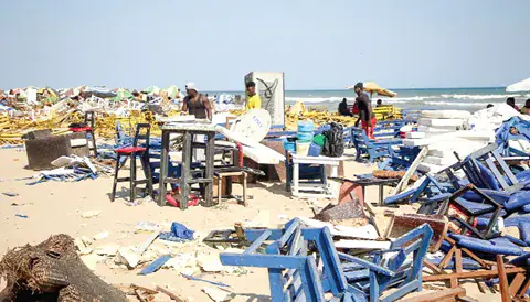 National Security Demolishes La Pleasure Beach Structures