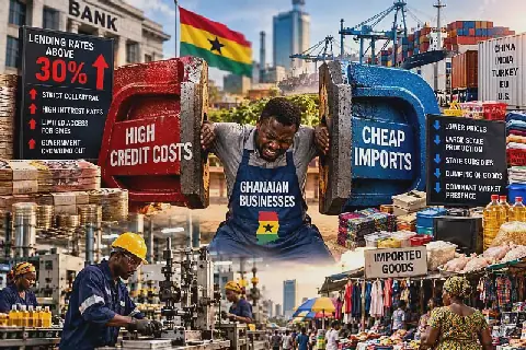 Ghanaian Businesses Struggle with Expensive Credit and Cheap Imports