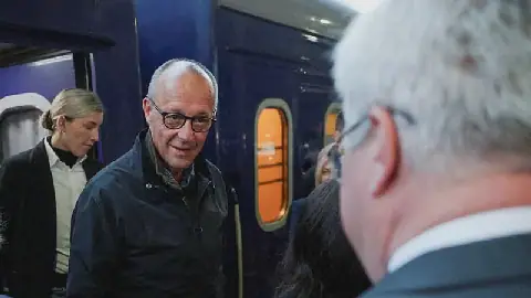 Germany's Merz visits Kyiv to pledge more support to Zelensky