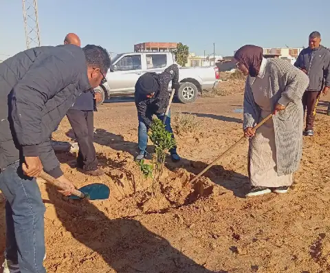 Tunisia's Local Climate Initiative Sees Tree Planting Drive in Qibili Region