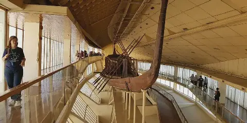 Egyptian Antiquities Restoration Team Works to Preserve Khufu Ship No. 2