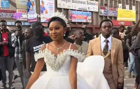 Gen Z couple stuns Nairobi with street wedding