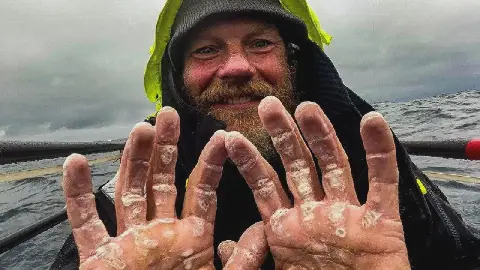 British adventurer Dave Bell lands in Kilifi after 28,000km solo ocean row