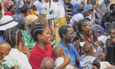 90 mothers in Namibia receive reusable cloth nappy starter kits