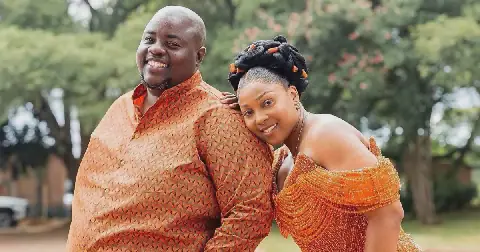 Wicknell Chivayo with his wife Lulu Muteke.