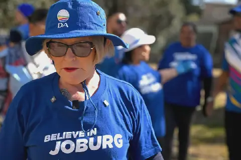 Helen Zille, die DA se burgemeesterskandidaat in Johannesburg. Foto: Melinda Stuurman