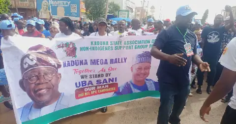 Non-indigenes in Kaduna State Rally Support for Governor Uba Sani and President Bola Tinubu