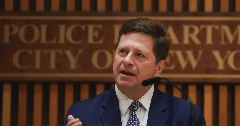 Jay Clayton at a briefing in New York, the US, on March 9 2026. Picture: Reuters/Brendan McDermid