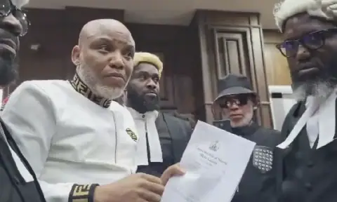 Kanu's Lawyer Challenges Conviction, Cites Judiciary's Legal Basis