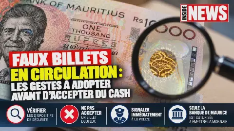 Mauritius Central Bank Warns of Counterfeit Currency in Circulation