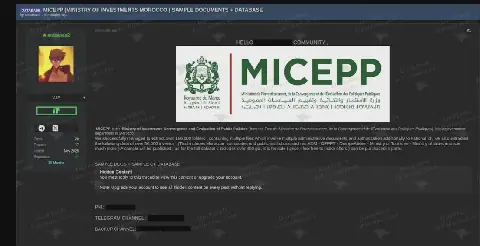 Morocco's Investment Ministry Hit by Massive Data Breach