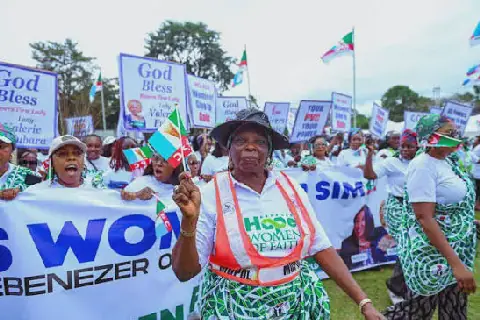 Thousands of Women in Rivers State Rally for Tinubu's Re-election