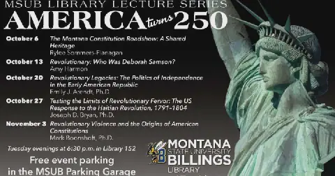 MSUB Library Hosts America Turns 250 Lecture Series