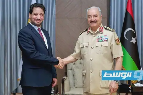 حفتر يبحث مع دومة المستجدات السياسية ودعم جهود توحيد المؤسسات