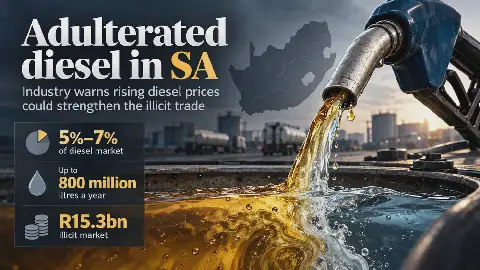 Illicit diesel blending threatens South Africa's fuel market