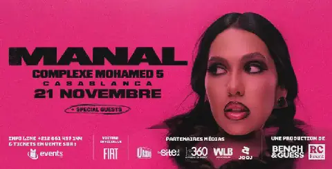 Moroccan Pop Icon Manal to Headline Historic Concert at Complexe Mohammed V