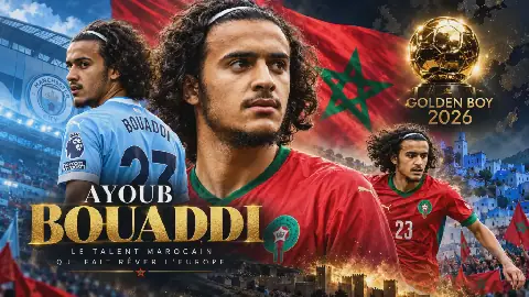 Moroccan Footballer Ayoub Bouaddi in Running for Prestigious Golden Boy Award