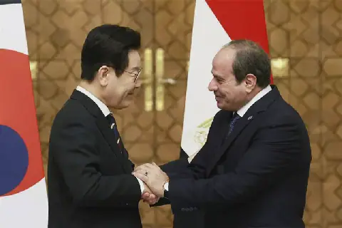 Le président égyptien Abdel Fattah Al-Sissi en visite d'État en Corée du Sud