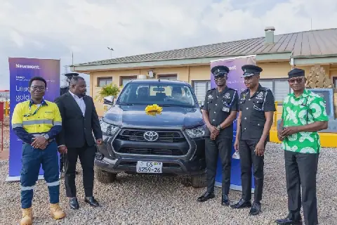 Newmont donates vehicle to boost security in Tano North