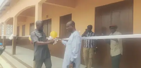 Ada West District Assembly hands over development projects to boost education, healthcare, and sanitation