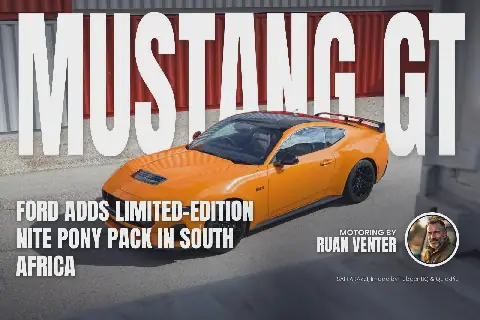 Ford Launches Limited-Edition Mustang GT Nite Pony Pack in South Africa