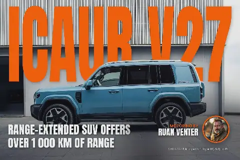 iCAUR V27 range-extended SUV offers over 1 000 km of range