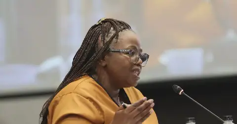 Judge Buyiswa Majiki during her Judicial Services Commission interview in Sandton. Picture: Antonio Muchave