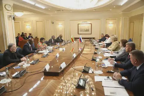 Zimbabwe : Valentina Matvienko and Auxillia Mnangagwa Discuss Bilateral Cooperation.