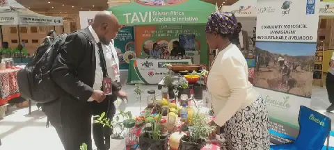 Delegates tour seed and value-addition exhibits at AU seed summit in Ezulwini