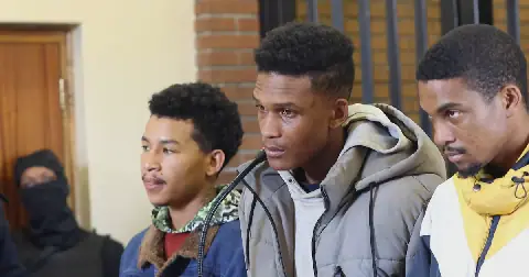 Regan Collis and Jamal Meyer were denied bail, while Elvino Crafford and Mcfoolen Ford (not in the picture) were granted bail of R5,000 each. Picture: Antonio Muchave