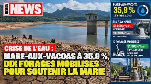 Water Crisis Deepens in Mauritius as Mare-aux-Vacoas Reservoir Dwindles