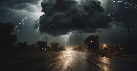 orage violent